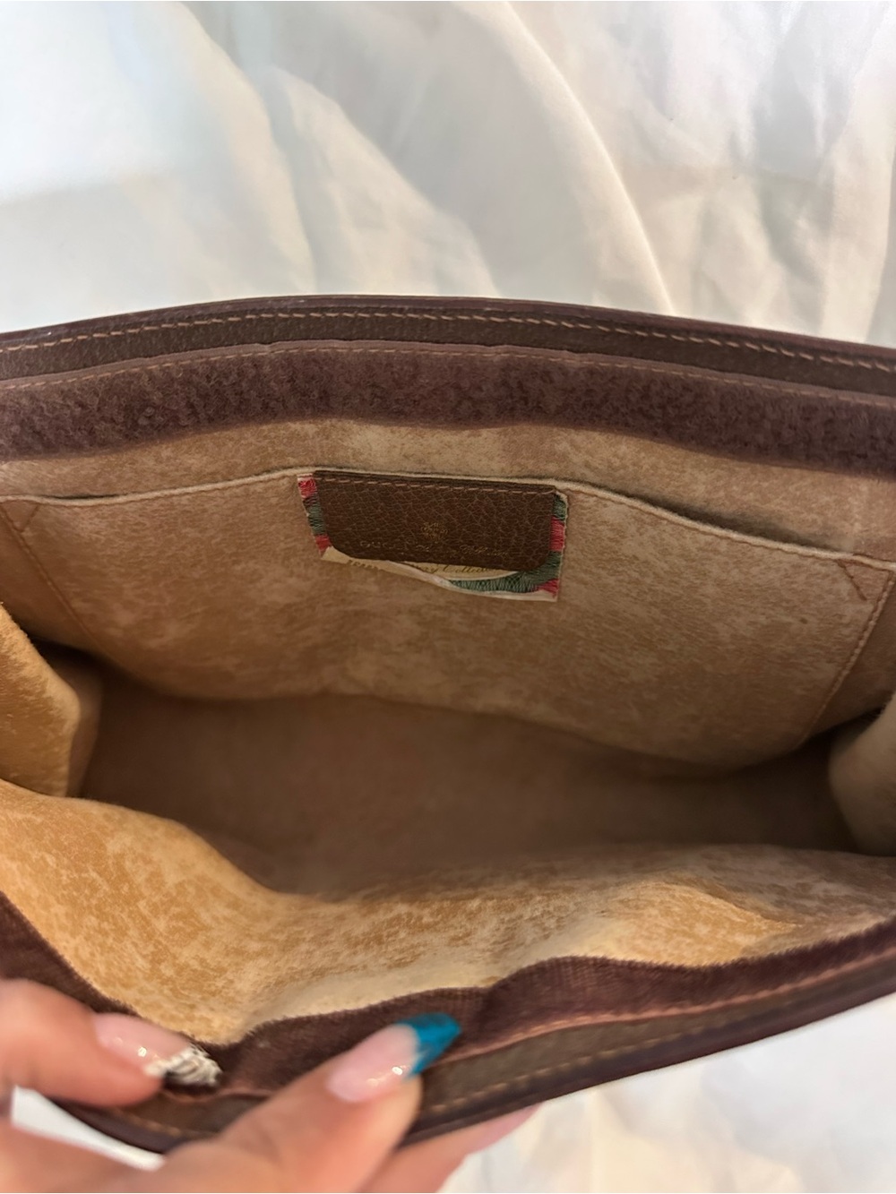 Gucci Brown GG Supreme Canvas clutch - Picture 4 of 6